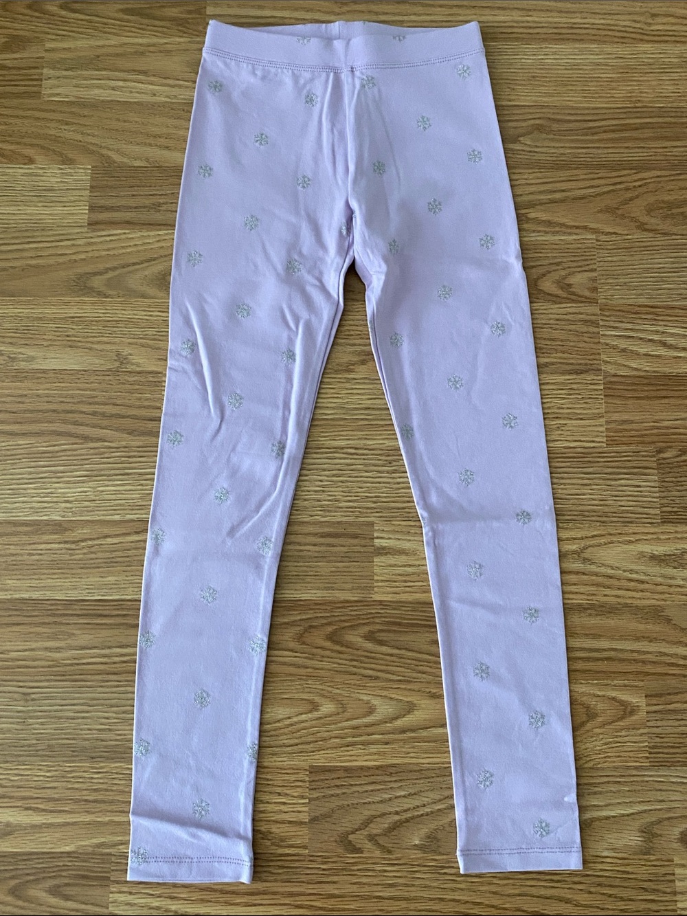 Crewcuts Purple Leggings with Silver Stars Accents